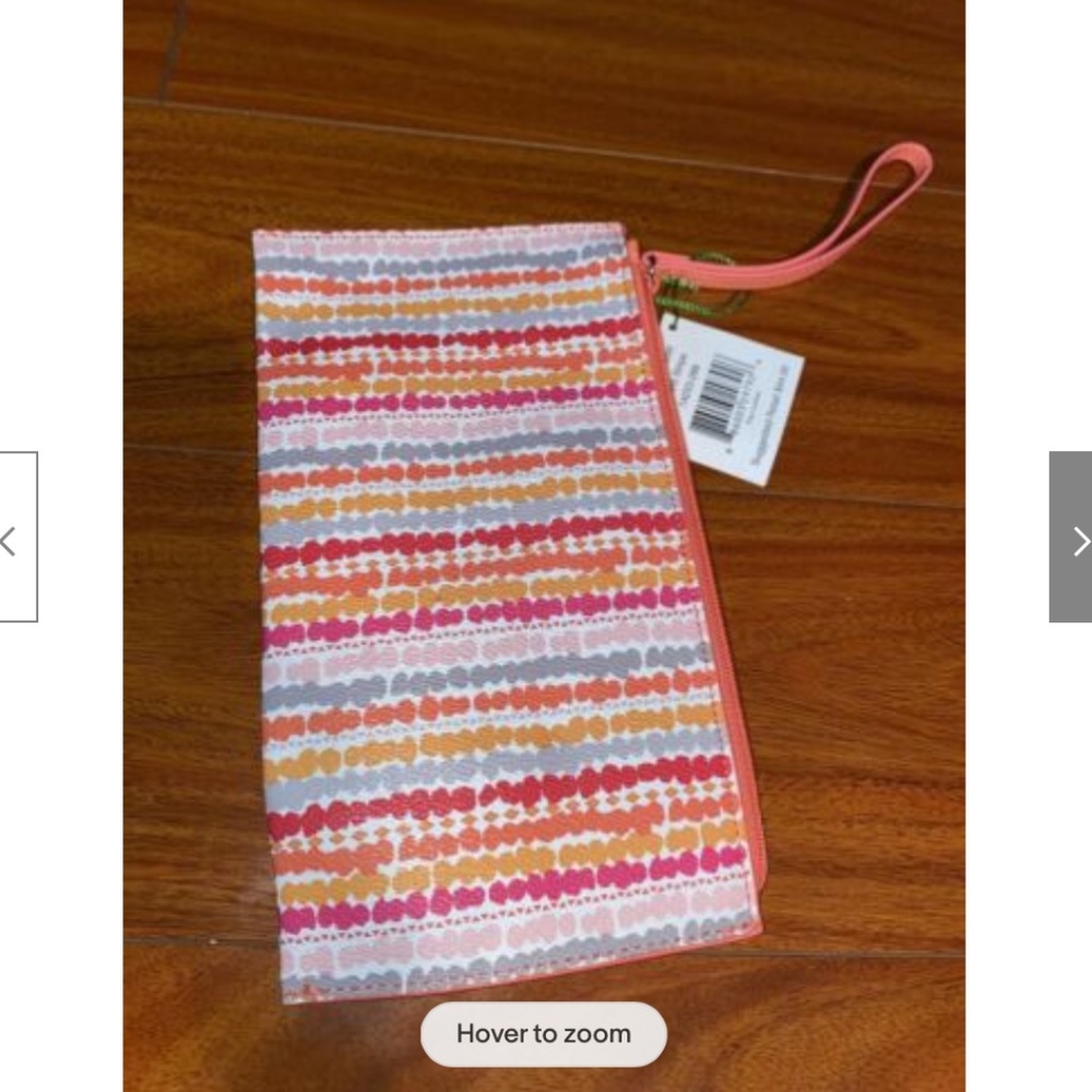 Vera Bradley NWT - Slim zip Wristlet - Confetti Stripe - Picture 2 of 4